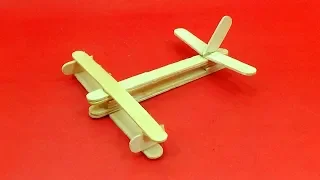 Popsicle Stick Plane Making Easy Tutorial - How To Make a Airplane With Popsicle Stick