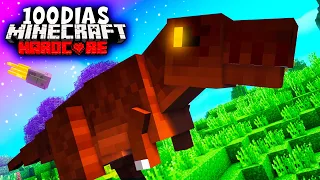 SOBREVIVÍ 100 DÍAS CREANDO MI PARQUE JURÁSICO en Minecraft HARDCORE ​😻​🦖​