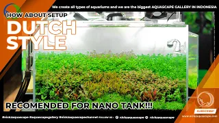 EASY DUTCH AQUASCAPE FOR NANO TANK || NICKZ AQUASCAPE STYLE