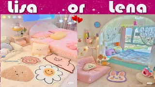 LISA OR LENA ❤️ beautiful kawaii bedroom décor❤️ @Pink Blink #lisaandlena