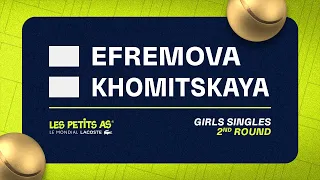 Les Petits As 2023 | Girls Singles 2R | Ksenia Efremova vs Aleksandra Khomitskaya