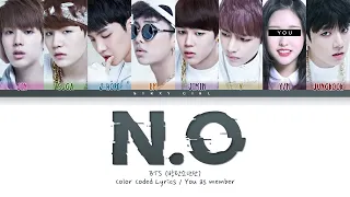 BTS (방탄소년단) 'N.O' (8 Members Ver) (Color Coded HAN/ROM/ESP) || alienpikachu cover
