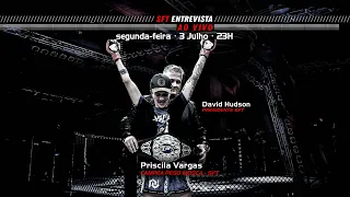 Conversa entre Vargas (CAMPEA PESO MOSCA - SFT Xtreme) e David Hudson.