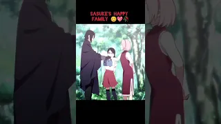 Sasuke's Happy Family 🤗💖✨🥀/Sasuke😈 Sakura💖 and sarada✨/ #naruto #boruto #familylove #sasuke #sakura