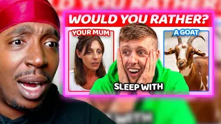 This Video Had No Business Being So FUNNY! SIDEMEN OFFENSIVE WOULD YOU RATHER (REACTION)