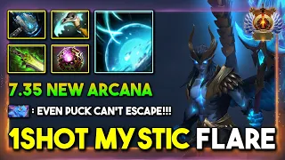 7.35 NEW ARCANA MID Skywrath Mage With Magical Build Crazy 1Shot Mystic Flare Kill 7.35d DotA 2