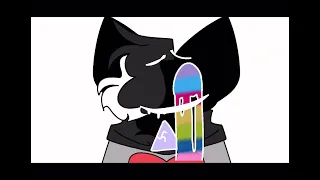 SMALL FLASH WARNING ) Foxi boxi reupload - you try your best animation meme