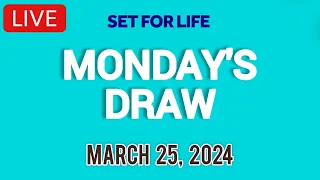 The National Lottery Set For Life draw results from Monday 25 March 2024 | Live