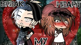 Break my heart ||GLMV|| Megan y Leandro|| Emiko Gobblers||gacha life