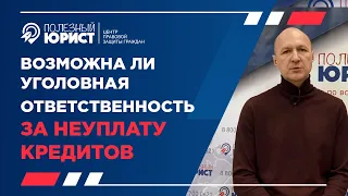 Возможна ли уголовная ответственность за неуплату кредитов