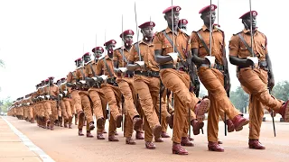 Impressive Uganda Prison's Parade match past in slow & quick time 2023 excites President Museveni