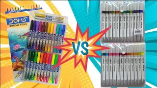 Doms brush pen VS Camel brush pen #domscolor #camel #comparison #sadafartandcraft