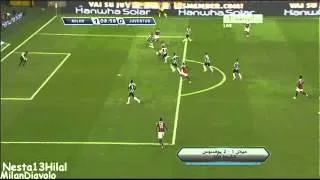 Robinho First Goal Against Juve - Trofeo Berlusconi - 19-8-2012