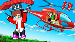 MIKEY'S favorite BABY? POOR JJ KICKED OUT OF THE HELICOPTER in Minecraft - Maizen