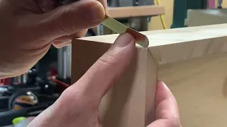 HOW TO FIX GAPS IN MITER JOINTS OPEN MITER JOINTS BIRCH WOOD GLUE TITEBOND SANDING DUST QUICK FIX