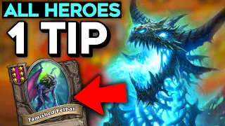 1 Tip for EVERY HERO in Hearthstone Battlegrounds