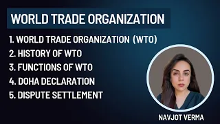 WTO | World Trade Organization | GATT | Doha Declaration | wto | Dispute Settlement | Functions