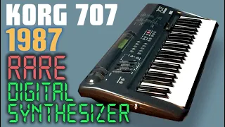 KORG 707 Digital Synthesizer 1987 | HD DEMO