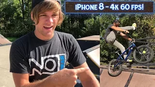 Iphone 8 Camera 4k 60fps BMX Action Sports Test Video