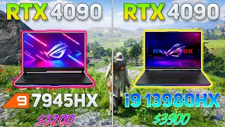 Ryzen 9 7945HX vs i9 13980HX | eSports Gaming Benchmark | Test in 10 Games | Latest Drivers |