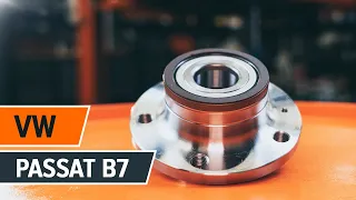 How to change rear wheel bearing on VW PASSAT B7 Saloon [TUTORIAL AUTODOC]