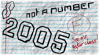 Not a Number: 2005 (Bowling For Soup – "1985" parody) [LYRIC VIDEO]