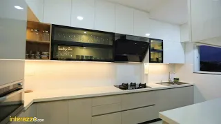 3BHK Premium Interiors | Aristo Wardrobe | Hafele Blum Laminate Kitchen |Veneer Panelling & Ceiling