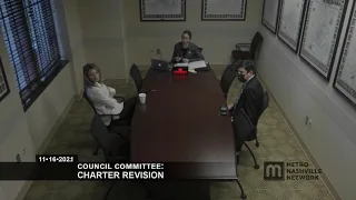 11/16/21 Council Committees: Charter Revision