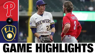 Phillies vs. Brewers Highlights (9/8/21) | MLB Highlights