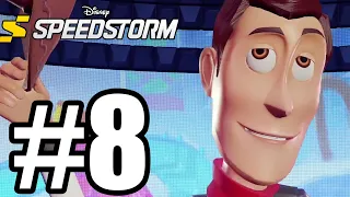 Disney Speedstorm Gameplay Walkthrough Part 8 - Woody, Steamboat Pete & Mickey