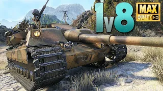 Badger: 1 versus 8 on a well known position - World of Tanks