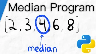 Median Program in Python | Python for Math