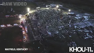 Devastation in Mayfield, Kentucky after deadly tornados, storms | Raw video