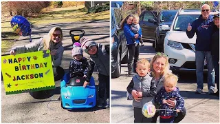 Neighbors surprise 4-year-old with birthday parade after COVID-19 cancels his party