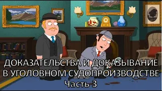 Россинский С.Б. Видео-лекция «Доказательства и доказывание в уголовном судопроизводстве». Часть 3