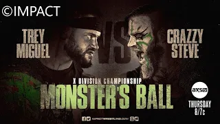 Trey Miguel (c) vs Crazzy Steve / Impact X Division Title Monster's Ball / Impact #967 / WWE 2K22