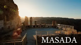 Masada 4k Israel. Крепость Масада, дронвью 4 к для пешеходной карты Путник.