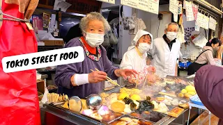 JAPANESE STREET FOOD - Tokyo street food tour | Authentic street food in Japan