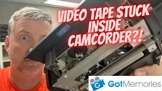 How to Remove a Stuck Video Tape in a Camcorder - Sony Digital 8 Tape Camera Removal