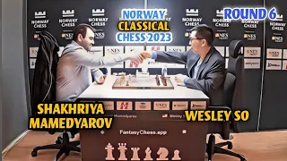 NORWAY CHESS 2023 || ROUND 6: Shakhriya Mamedyarov VS. Wesley So | Armageddon