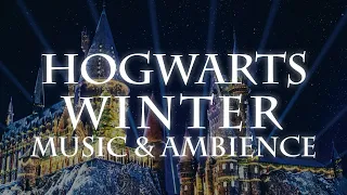 Winter at Hogwarts | Snow Ambience with Harry Potter and Fantastic Beasts Music (Remastered)