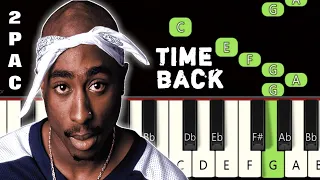 Time Back Song | 2PAC | Piano tutorial | Piano Notes | Piano Online #pianotimepass #timeback #2pac