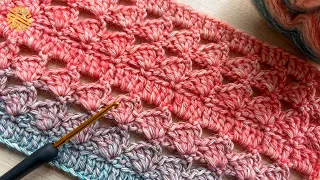 ⚡️The Most Easy & Trendy Crochet Pattern👌 | Beginner Friendly Crochet Stitch for Blankets and Bags