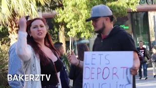 DEPORT MUSLIMS! ALL TERRORISTS!  ( Social Experiment )