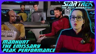 🖖STAR TREK TNG 2x19-21 | Manhunt | The Emissary | Peak Performance REACTION