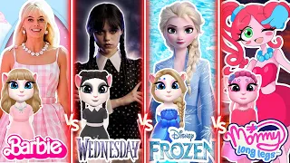 My Talking Angela’m 2 || Frozen 2 Vs Wednesday Vs Mommy Long Legs Vs Barbie In Angela 2 || cosplay