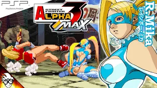 Street Fighter Alpha 3 MAX (PSP / 2006) - R. Mika [Playthrough/LongPlay] - Rainbow Mika/レインボー・ミカ)