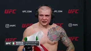 UFC Вегас 16: Марвин Веттори - Слова после боя