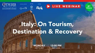 QTM Webinar #6 - Italy: On Tourism, Destination and Recovery