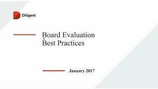 Board Evaluation Best Practices